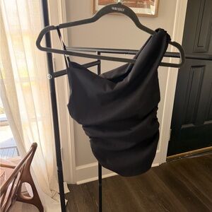 Zara Asymmetrical Black top